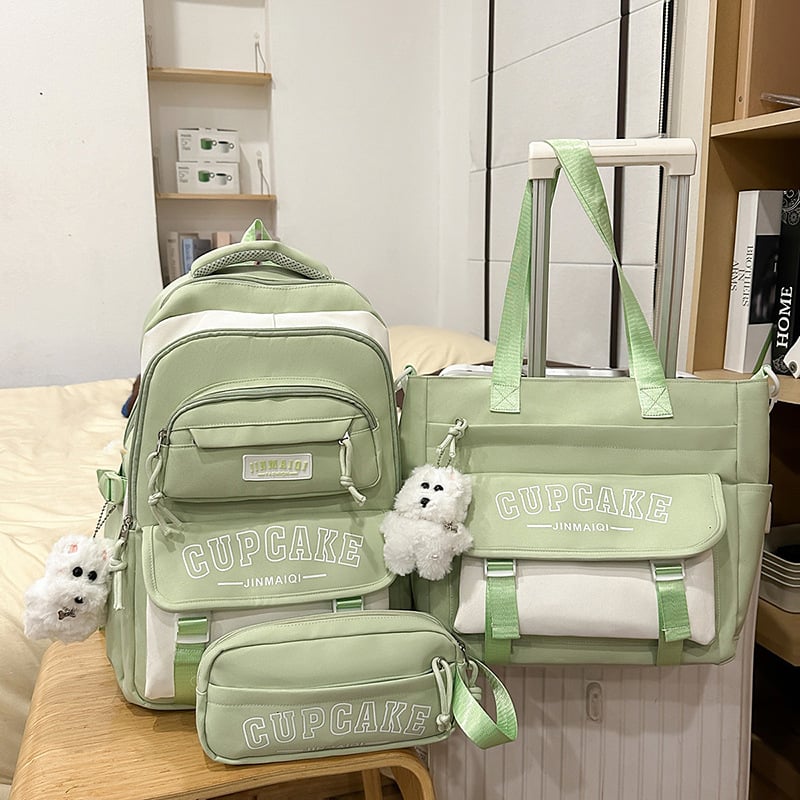 Σχολική τσάντα για κορίτσια, κορεατικού στυλ, ελαφριά και με μεγάλη χωρητικότητα; καμβάς, αναπνέουσα κατασκευή, ιμάντες με αερόσφυρα, επένδυση πολυεστέρα, μοντέλο καλοκαίρι 2025.