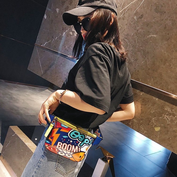 Crossbody torba, urbani stil, PU materijal, zatvarač, print slovima, poliester podstava (urbani stil, PU materijal, zatvarač, print slovima, poliester podstava)