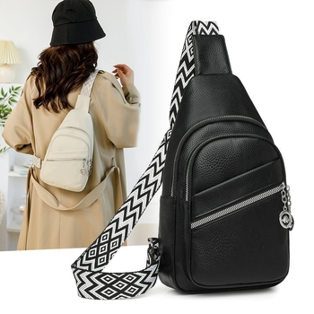 Crossbody torba od PU kože, zatvarač, podstava od poliestera, džep za dokumente, mekana konstrukcija