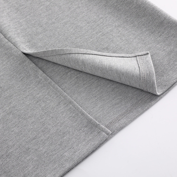 Fustă maternă dreaptă cu guler tip lotus, mâneci 3/4, 95% bumbac, lungime medie, culoare solidă