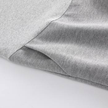 Fustă maternă dreaptă cu guler tip lotus, mâneci 3/4, 95% bumbac, lungime medie, culoare solidă