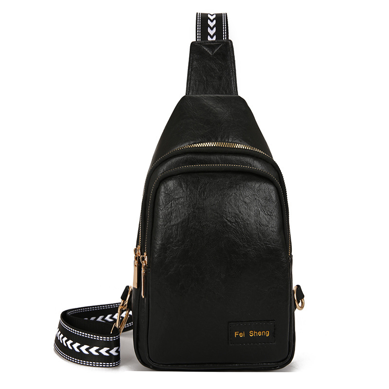 Ženska crossbody torbica u street-trend stilu, PU koža, poliester podstava, zatvarač, unutarnji patch džep