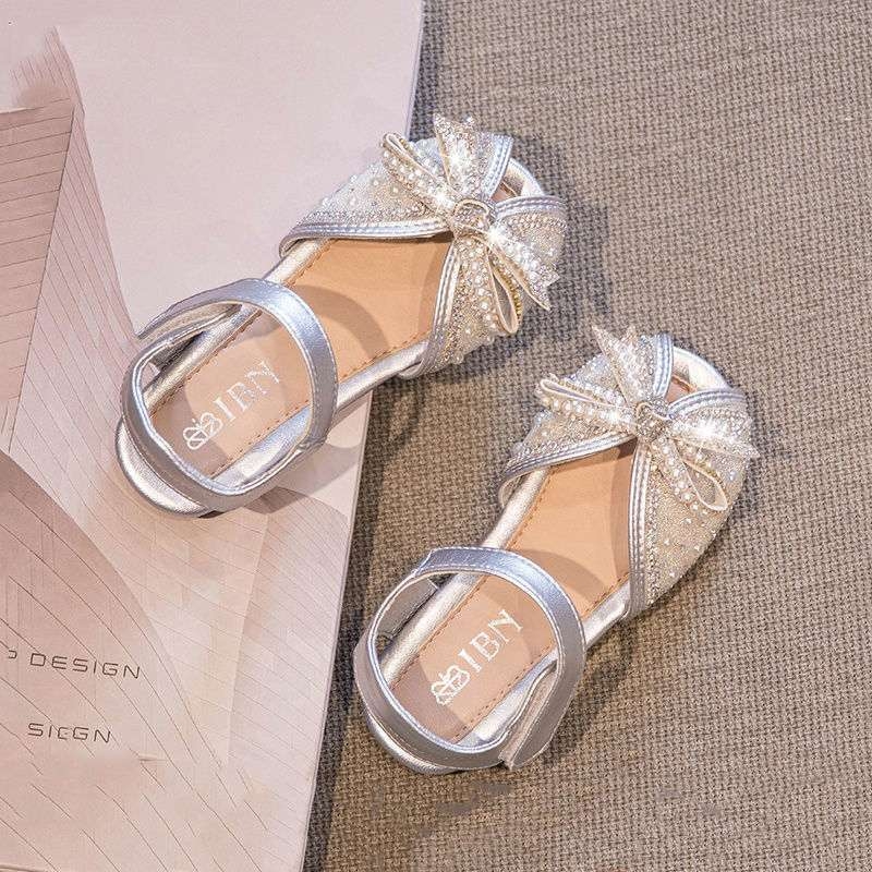 Dječje sandale u stilu princeze, PU gornji dio, potplat od sintetičke gume, uzrast 4–6 godina, Birkenstock stil, proljeće 2023