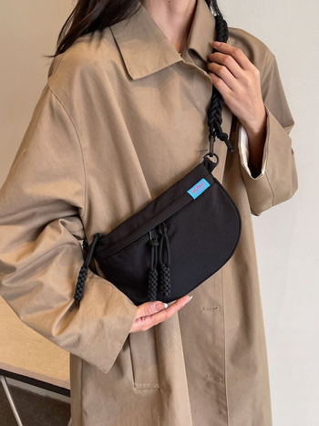 Ženska crossbody torba od Oxford platna, urbani stil jednostavnosti, zatvarač, podstava od poliestera, marka Wanke Shang