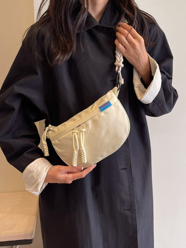 Ženska crossbody torba od Oxford platna, urbani stil jednostavnosti, zatvarač, podstava od poliestera, marka Wanke Shang