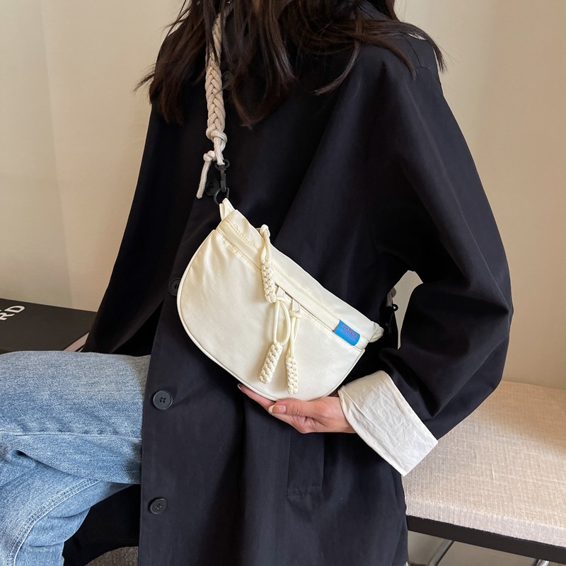 Ženska crossbody torba od Oxford platna, urbani stil jednostavnosti, zatvarač, podstava od poliestera, marka Wanke Shang