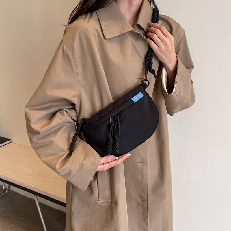 Ženska crossbody torba od Oxford platna, urbani stil jednostavnosti, zatvarač, podstava od poliestera, marka Wanke Shang