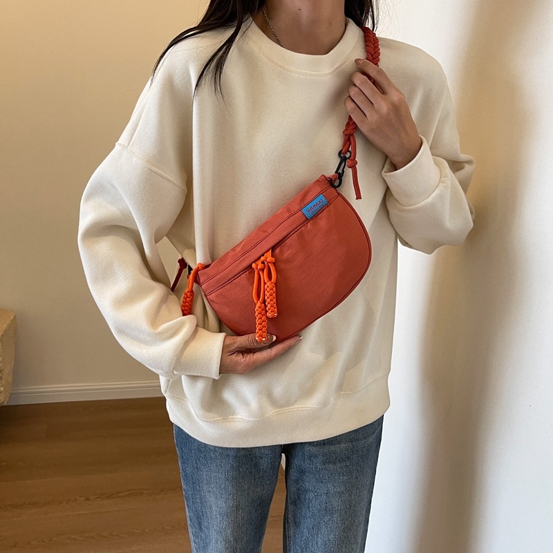 Ženska crossbody torba od Oxford platna, urbani stil jednostavnosti, zatvarač, podstava od poliestera, marka Wanke Shang
