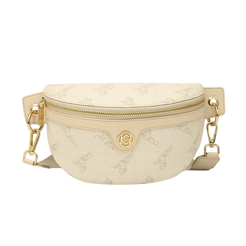 Ženska crossbody torba, dumpling oblik, visoko kvalitetna sintetička koža, zatvaranje na zip, unutarnji džepovi: zip, džep za telefon, džep za identifikaciju
