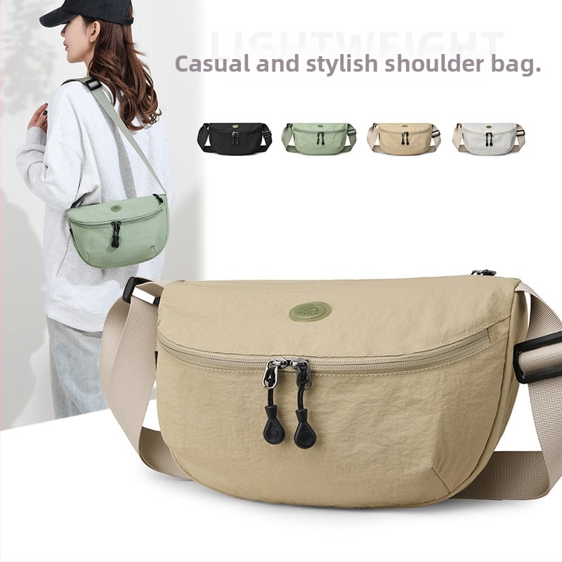 Crossbody torba od Oxford platna, unisex, vodootporna, s poklopcem i unutarnjom pretinrom na zip