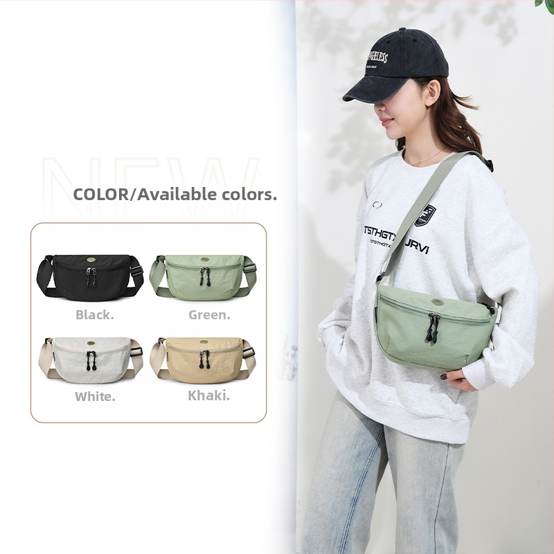 Crossbody torba od Oxford platna, unisex, vodootporna, s poklopcem i unutarnjom pretinrom na zip
