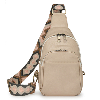 Ženska PU crossbody torba – urban minimalistički stil, moto-stil, srednja veličina, džep za telefon