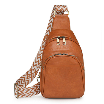 Ženska PU crossbody torba – urban minimalistički stil, moto-stil, srednja veličina, džep za telefon