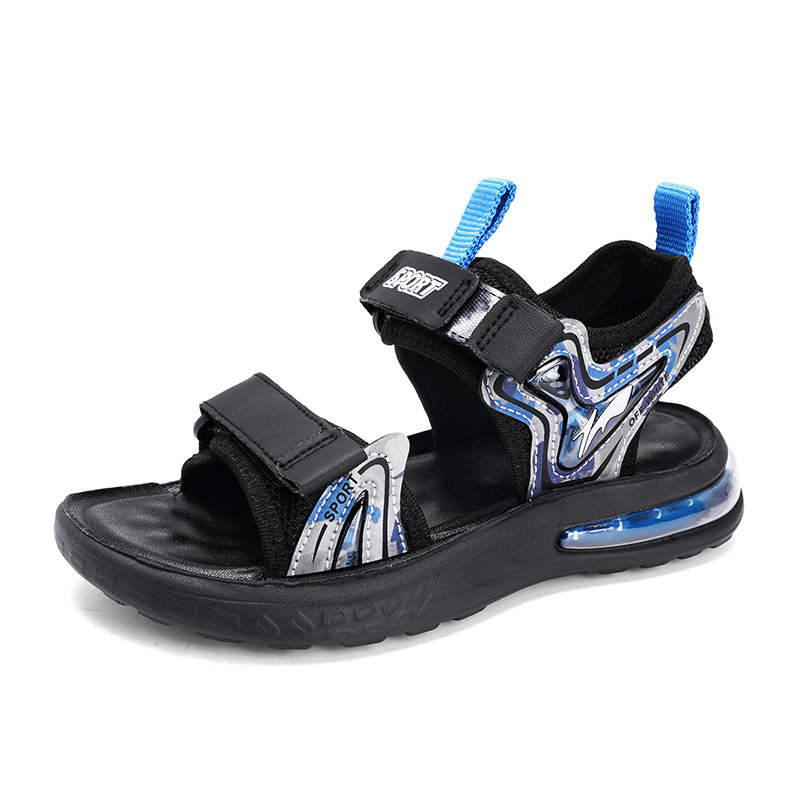Dječje sandale za plažu s kamuflažnim uzorkom, s air-cushioned đonom, mrežasti gornji dio, Velcro zatvaranje, PU đon