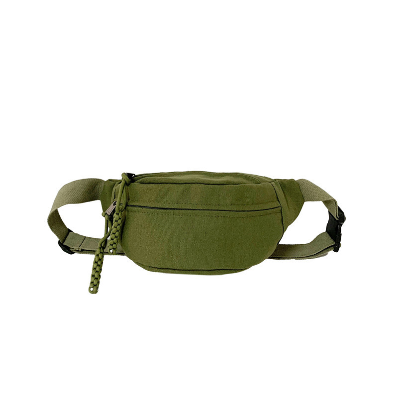 Platnena crossbody torba, ulični stil, džep za telefon, mekani 3D vanjski dio, poliester podstava, zatvarač