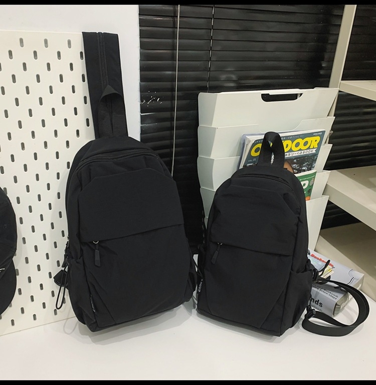 Turistický štýl kompaktný batoh – unisex, nylon, kapacita do 20 L, vrecko na 8-palcový notebook