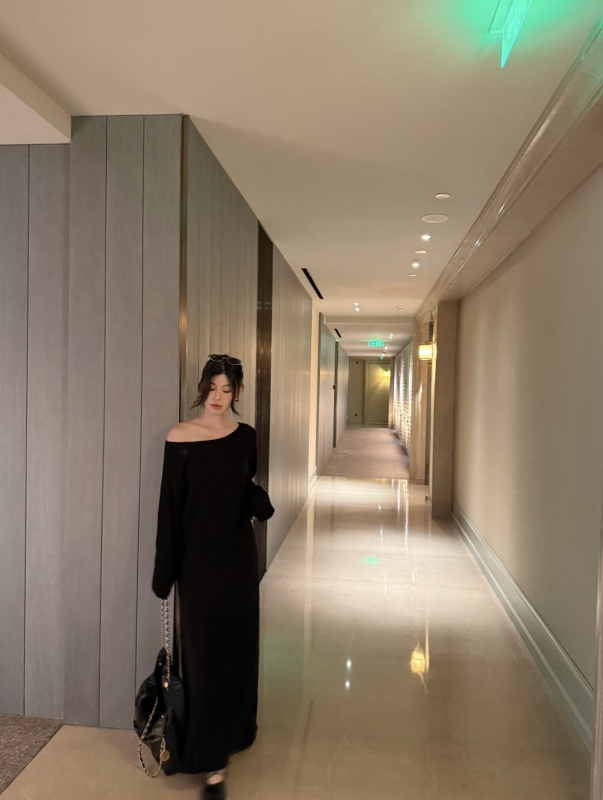 Σετ γυναικείου πλεκτού πουλόβερ από βαμβάκι με φούστα Α-γραμμής, μακρύ μανίκι, φθινοπωρινό 2025, στυλ Ιαπωνο-Κορεατικό χαλαρωτικό, casual σύνολο