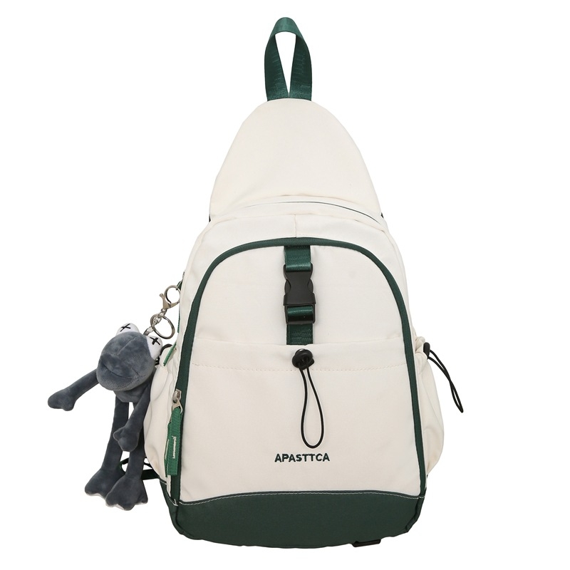 Naylon crossbody torba za gradski minimalistički stil, vertikalni kvadratni oblik, zatvaranje na zip, poliester podstava, jedna naramenica, unutarnja zip-kapsa i džep za telefon, za rekreacijsko putovanje