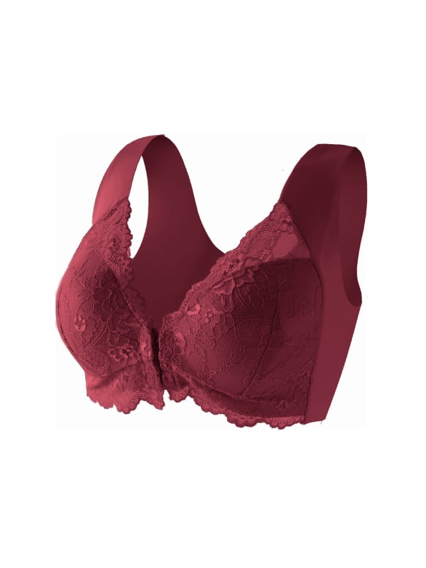 Sutien de alăptare cu închidere frontală, cupe 3/4, dantelă, susținere laterală, ridicare, nylon
