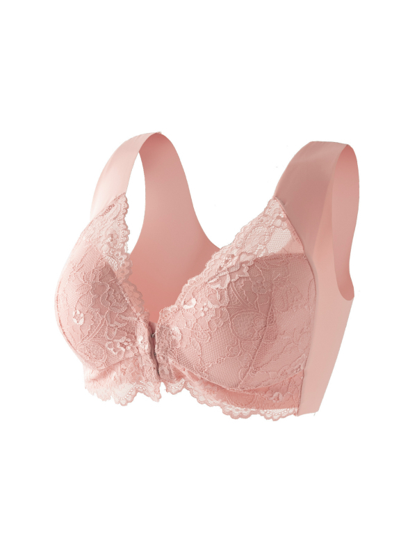 Sutien de alăptare cu închidere frontală, cupe 3/4, dantelă, susținere laterală, ridicare, nylon