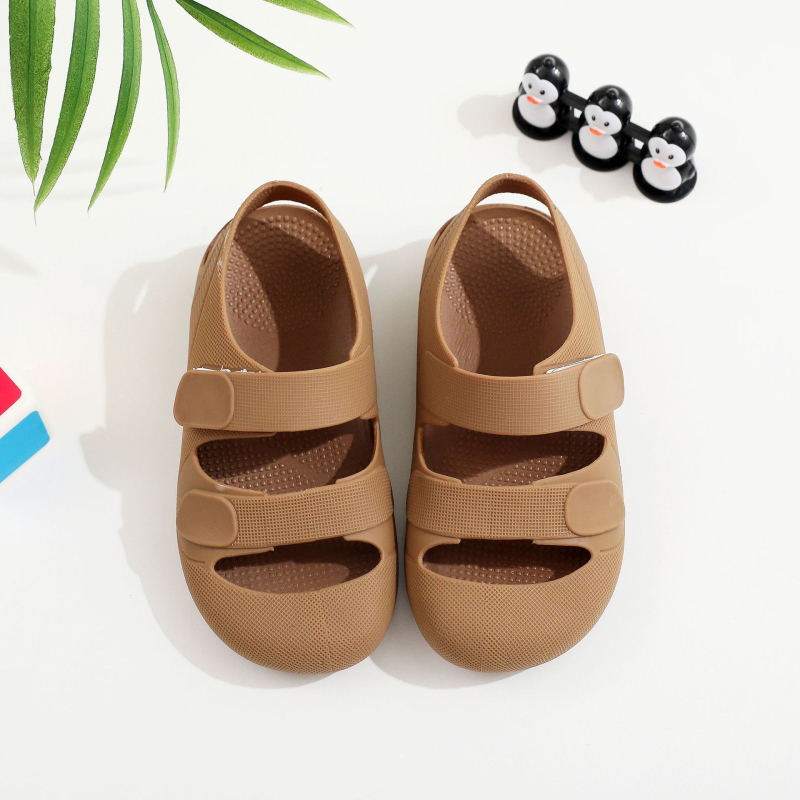 Rimske sandale za djecu, unisex, 1–6 godina, Velcro zatvarač, PVC gornji dio i potplat, korejska verzija