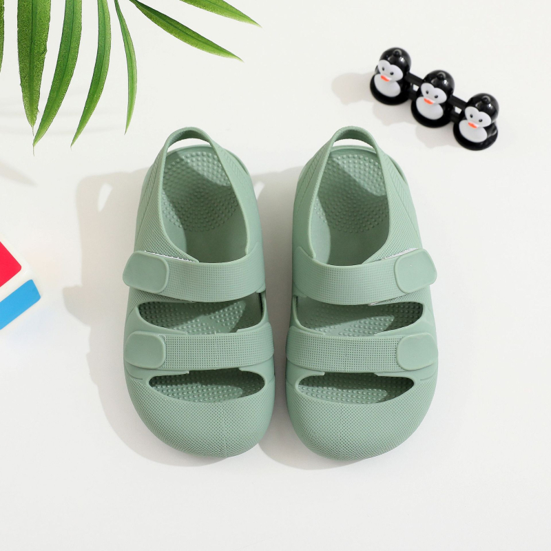 Rimske sandale za djecu, unisex, 1–6 godina, Velcro zatvarač, PVC gornji dio i potplat, korejska verzija