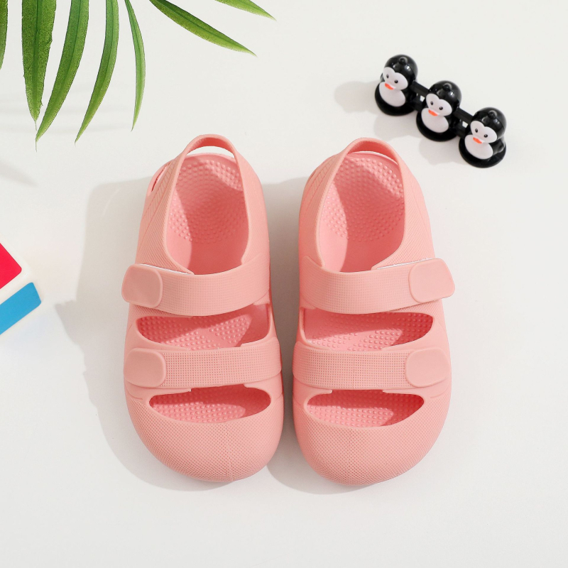 Rimske sandale za djecu, unisex, 1–6 godina, Velcro zatvarač, PVC gornji dio i potplat, korejska verzija