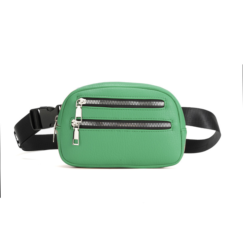 PU crossbody torbica s dvostrukim zatvaračima — mekana konstrukcija, unutarnja zip džep, džep za telefon, unutarnji odjeljak sa zatvaračem, pogodno za slobodno vrijeme i putovanja