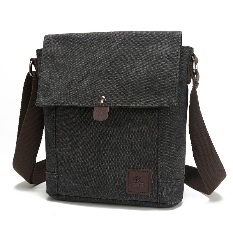 Muška crossbody torba od platna – velika zapremina, prozračna, otporna na habanje, podstava od poliestera, marka Yiku