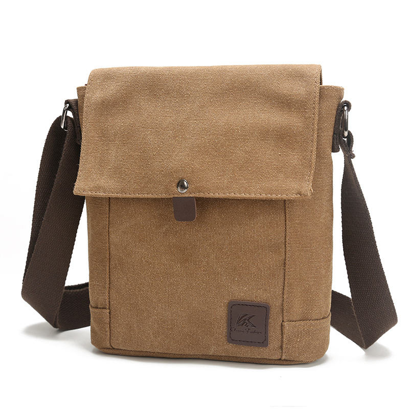 Muška crossbody torba od platna – velika zapremina, prozračna, otporna na habanje, podstava od poliestera, marka Yiku