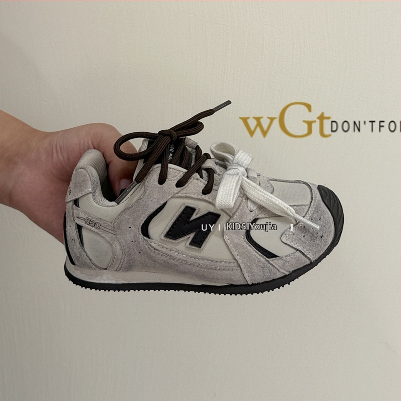 Dječje retro tenisice s Velcro kopčanjem — Unisex, gornji materijal: Super Fiber, đon: guma, uzrast 4-16 godina, izlazi jesenski 2025