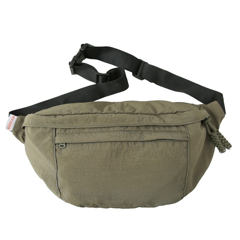 Najlon crossbody torba preko ramena sa zatvaračem, skrivenim džepom i pretincima