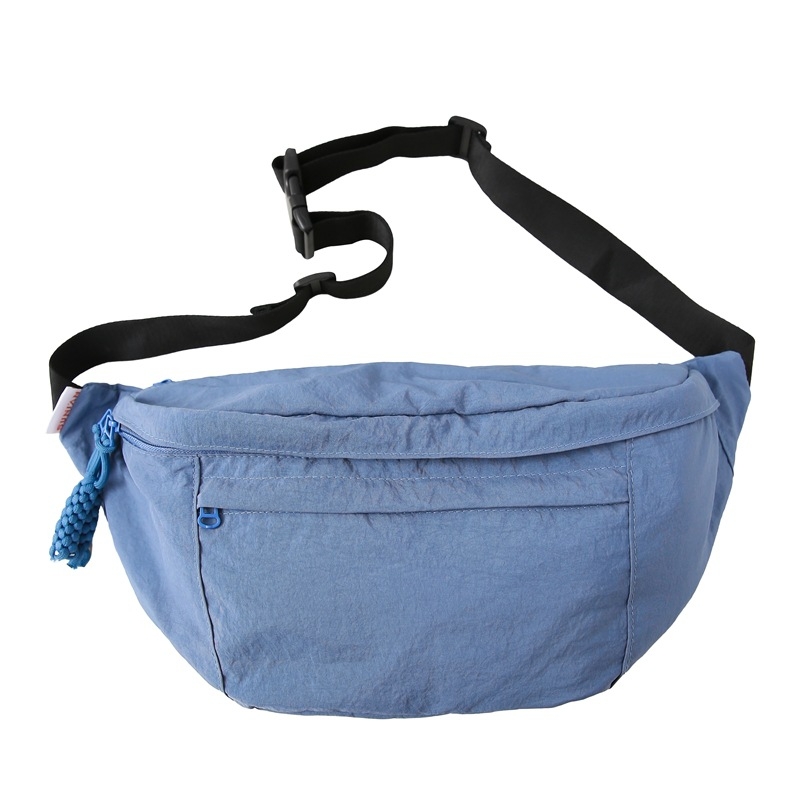 Najlon crossbody torba preko ramena sa zatvaračem, skrivenim džepom i pretincima
