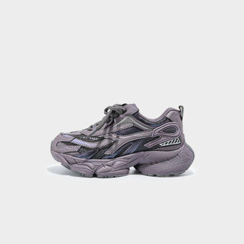 Dječje sportske tenisice u stilu Dad Shoes, Velcro kopčanje, gornji dio od kože od mikrovlakna, potplat od gume+EVA, unisex, za jesen, za uzrast 4–16