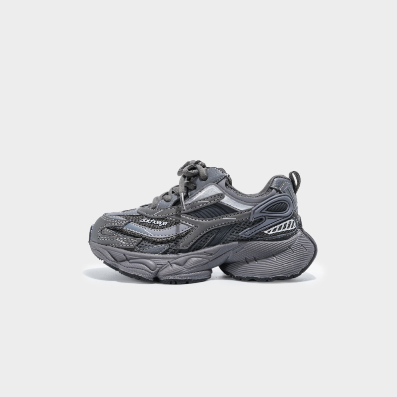 Dječje sportske tenisice u stilu Dad Shoes, Velcro kopčanje, gornji dio od kože od mikrovlakna, potplat od gume+EVA, unisex, za jesen, za uzrast 4–16