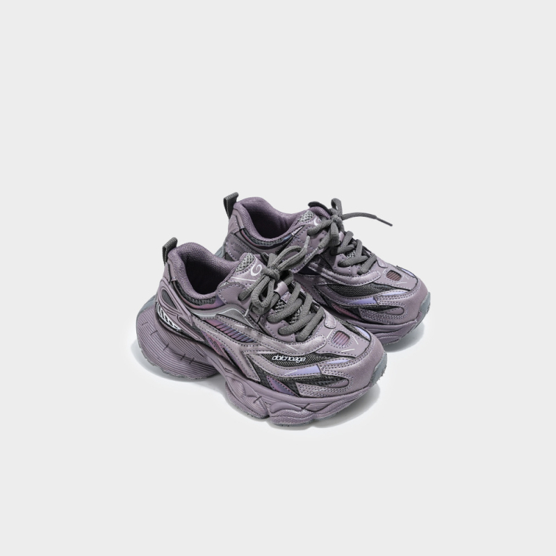 Dječje sportske tenisice u stilu Dad Shoes, Velcro kopčanje, gornji dio od kože od mikrovlakna, potplat od gume+EVA, unisex, za jesen, za uzrast 4–16