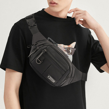 Borsetă de talie pentru telefon, unisex, capacitate mare, impermeabilă, Oxford material