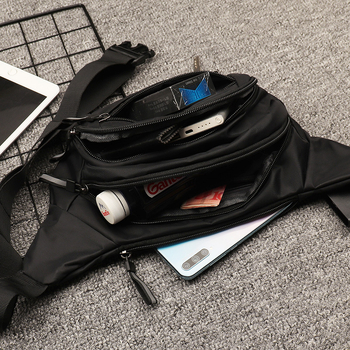 Borsetă de talie pentru telefon, unisex, capacitate mare, impermeabilă, Oxford material