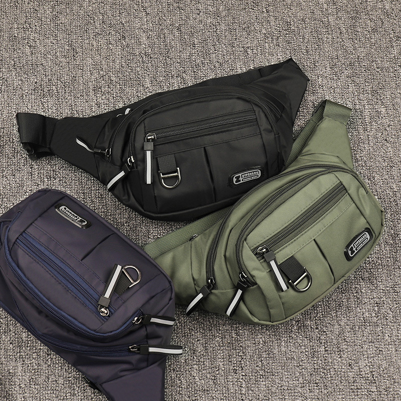 Borsetă de talie pentru telefon, unisex, capacitate mare, impermeabilă, Oxford material