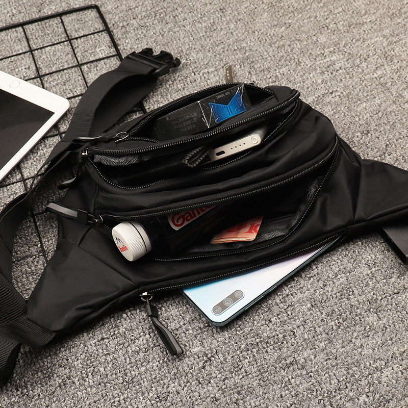 Borsetă de talie pentru telefon, unisex, capacitate mare, impermeabilă, Oxford material