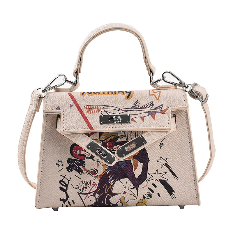 PU Crossbody Kelly torba, vertikalno kvadratnog oblika, zatvaranje kopčom, jedna naramenica, unutarnja džep za telefon.