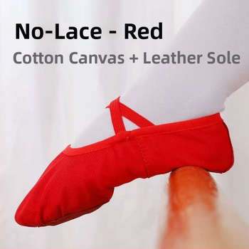 Art Dance Flower Gyerekeknek Balett Puha Talpú Cipő - Vászon Felső, Macska Mancs Formájú Dizájn, Gyakorló Tánchoz