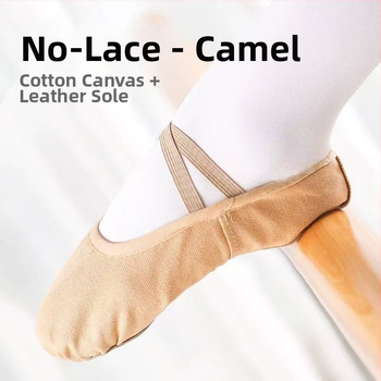 Art Dance Flower Gyerekeknek Balett Puha Talpú Cipő - Vászon Felső, Macska Mancs Formájú Dizájn, Gyakorló Tánchoz