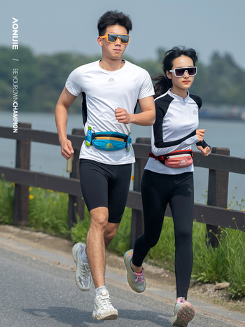 Unisex sportska torbica za struk s držačem za bocu vode - vodootporna, ultra lagana, suho/mokro odvajanje; materijal: najlon/spandeks/poliester