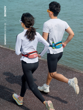 Unisex sportska torbica za struk s držačem za bocu vode - vodootporna, ultra lagana, suho/mokro odvajanje; materijal: najlon/spandeks/poliester