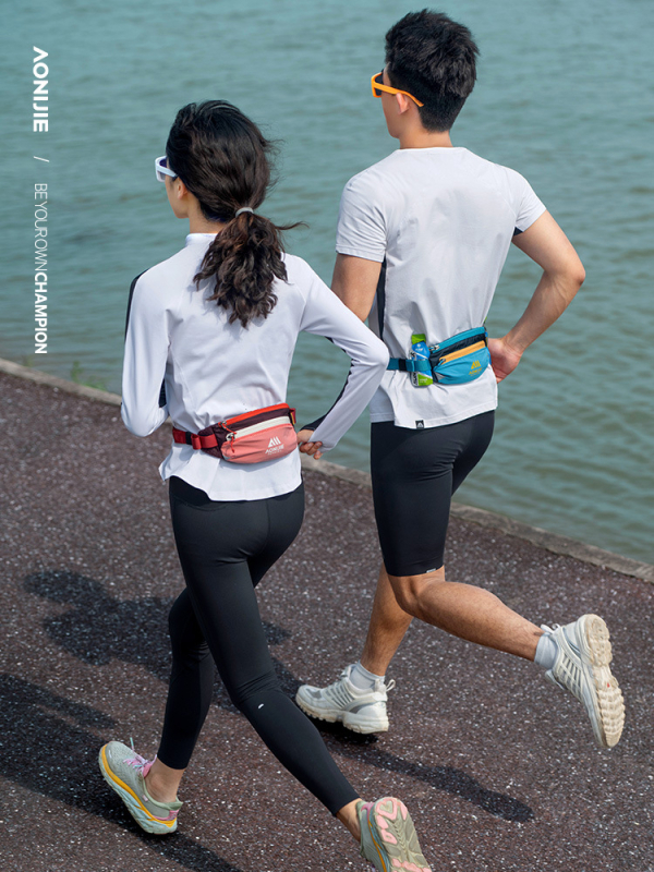 Unisex sportska torbica za struk s držačem za bocu vode - vodootporna, ultra lagana, suho/mokro odvajanje; materijal: najlon/spandeks/poliester