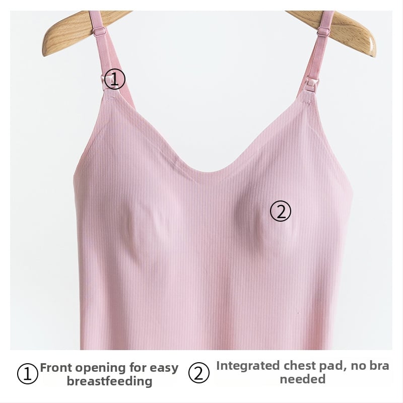 Tehotenský top na dojčenie so sling štýlom, bez rukávov, nylon 50–70%, hmotnosť 161–180 g/m², vhodné na všetky ročné obdobia