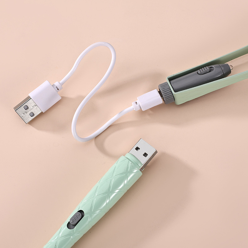 Žiarivá lyžička na uši set, dobíjateľný, dvojitý zdroj svetla, vizuálna kontrola sluchového kanála, PVC