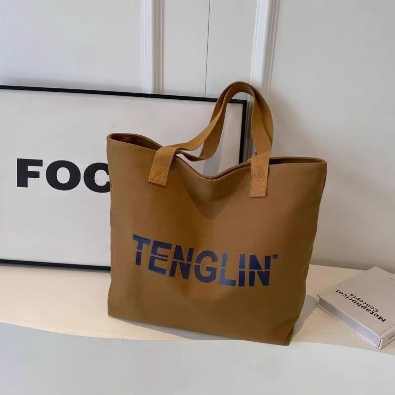Unisex platnena Tote torba sa zatvaračem i unutarnjom pretinicom za telefon