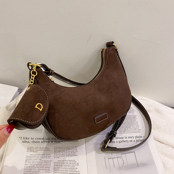 Crossbody torba s gradskim jednostavnim stilom, PU materijal, vodoravan kvadratni oblik, zatvarač, džep za mobitel.